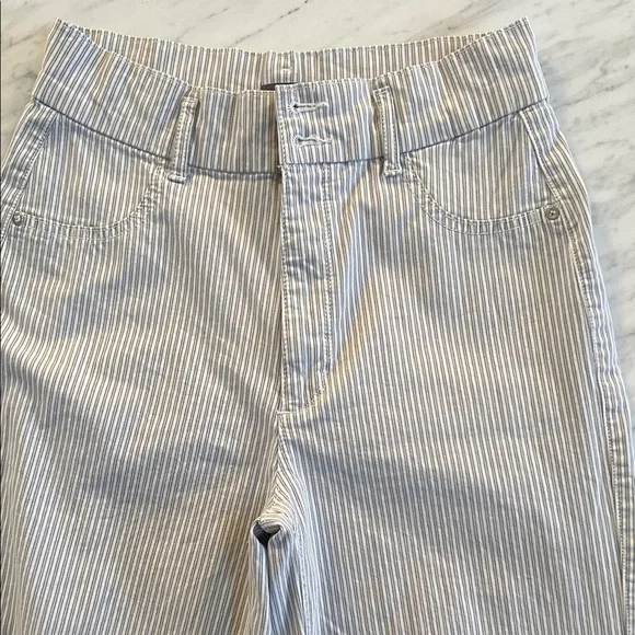 DL1961 Hepburn Wide Leg Striped Chinos - Picture 7 of 9